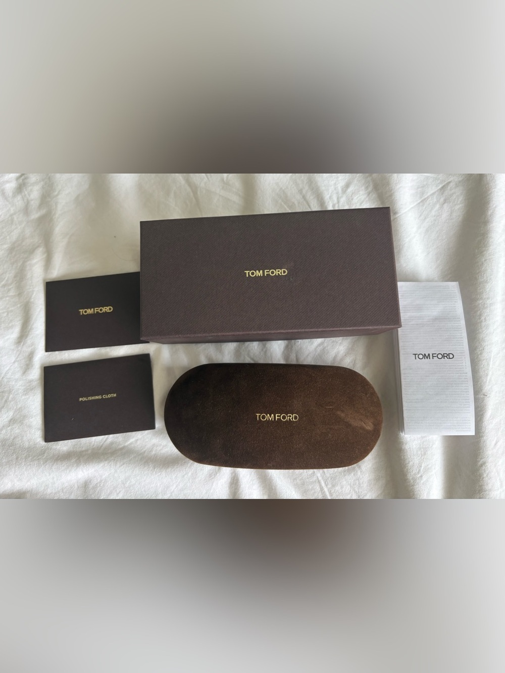 Tom Ford Sunglasses Case & Box Complete Set 100% Authentic
